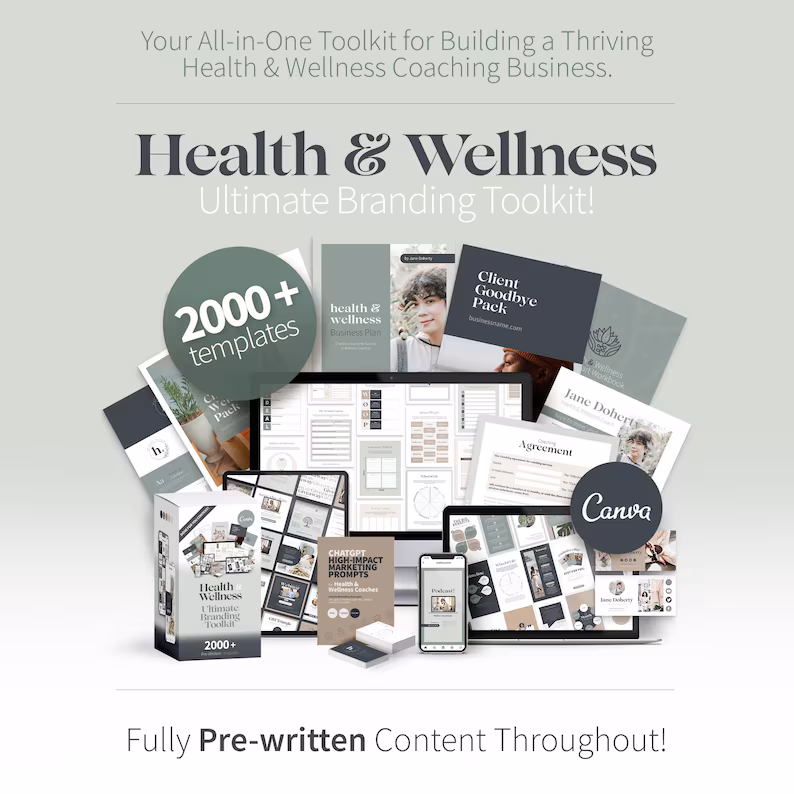 Health and Wellness Branding Toolkit Hero